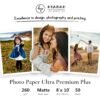 Photo Paper Ultra Premium Plus | Matte | 260 g/m² | 8" x 10"  | 50 sheets